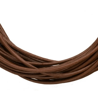 Leather Cord USA 2mm Natural Red Brown Round Leather - by the Foot