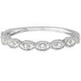 thumbnail image 3 of Antique Marquise Shape Diamond Wedding Ring 14k White Gold (0.10ct), 3 of 3