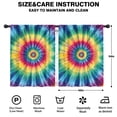 thumbnail image 2 of Blackout Kids Curtains,Colorful Tie Dye Mandala Pattern Childrens Insulated Curtains Set Of 2,Bedroom Essentials,Toddler Room Decor 42"x54", 2 of 5