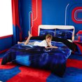 thumbnail image 3 of meiyoeat Blue Racing Car Bedding For Boys Kids,Outdoor Extreme Sports Duvet Cover Full For Speed Games Lovers,Black Reversible,3pcs(No Comforter), 3 of 6