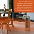 thumbnail image 5 of Lasko 22" 1500W Oscillating Ceramic Electric Tower Space Heater with Remote, Gray, 5538, New, 5 of 15