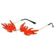 thumbnail image 2 of Gafas de sol de llama jinwen vintage de moda sin montura rojo para fiesta, 2 of 3