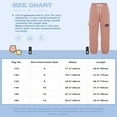 thumbnail image 7 of renvena Kids Girls Cargo Jogger Pants Sports Trousers Sweatpants Cotton Drawstring Dungarees Bottoms with Pockets A Pink 6, 7 of 7