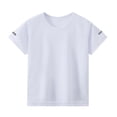 thumbnail image 6 of Fozruso 4 Pack Boys Short Sleeve T-Shirts Crewneck Classic Fit Athletic Tee Tops for School Casual Daily, 6 of 7