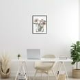 thumbnail image 2 of Stupell Industries Modern Translucent Flowers Floral Painting Black Framed Art Print Wall Art, 16 x 20, 2 of 8