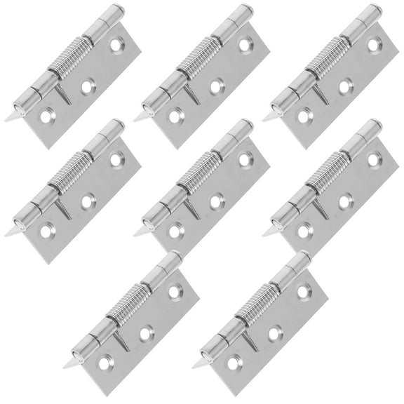 8pcs Spring Hinge Self Closing Hinges Stainless Steel Door Hinges Auto Close Hinges