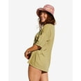 thumbnail image 4 of Billabong Women's X Smiley True Boy Oversized Boyfriend Relaxed Fit Tee T-Shirt (Large, Split Pea), 4 of 4