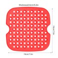 thumbnail image 2 of Fyeme Reusable Silicone Air Fryer Basket Mats Reusable Square Round Non Stick Heat Resistant Steamer Grill Pad Liners BPA Free Air Fryer Accessory for Baking Steaming Cooking, 2 of 8