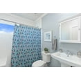 thumbnail image 4 of Simply Daisy 70" W x 73" L Bunnies and Eggs Polyester Shower Curtain, After Rain Blue [1 Ct], 4 of 5