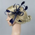 thumbnail image 3 of Chuancc Tea Hats For Women 2025 Bridal Hat Party Hats Sunday Hats For Women Church Hats For Women 2025 Hat For Tea Party Women Red Hats For Women Navy One Size, 3 of 4