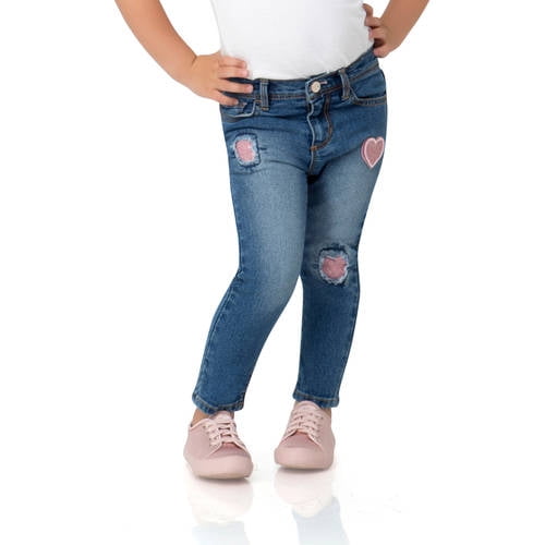 Toddler Girl Sequin Patch Denim Skinny Jeans