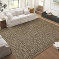 thumbnail image 2 of Modern Washable Area Rugs 8' x 10', Low-Pile Soft Indoor Rugs for Living Room Dining Room, Foldable Floor Carpet with Non-Slip Backing(Brown), 2 of 6