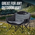 thumbnail image 6 of Double Folding Chair Portable Loveseat for 2 Adults with 600 lbs Support Water  Outdoor Camping Beach Picnic, 6 of 6