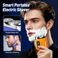 thumbnail image 2 of Mini Portable Electric Shaver for Men, IPX7 Waterproof Dual‑Head Magnetic Razor, USB Rechargeable Pocket Travel Shaver, Cordless One‑Button Grooming Shaver with Extra Replacement Head, 2 of 8