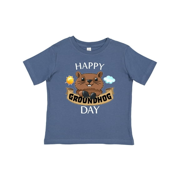 Inktastic Happy Groundhog Day- Cute Boys or Girls Baby T-Shirt