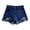 AA-BU21215, variant on XIAONU Women's Distressed Denim Shorts High Waist Raw Hem Cutoffs Trendy Casual Summer Bottoms Black