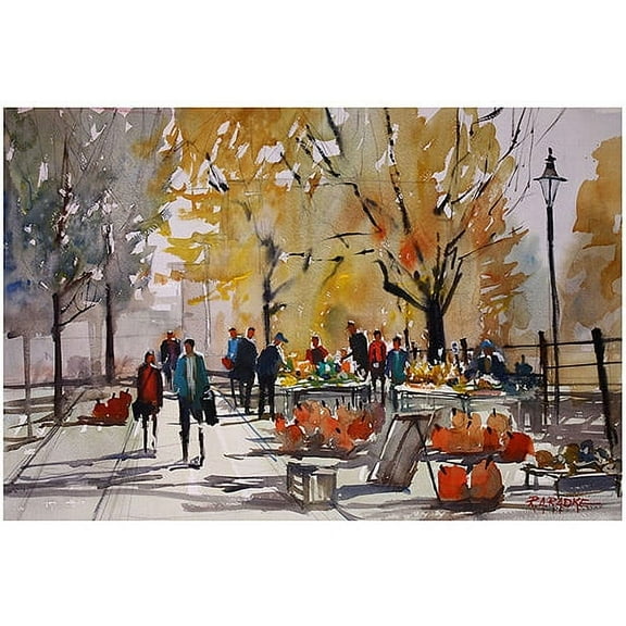 Trademark Art "Farm Market - Menasha" Canvas Art by Ryan Radke