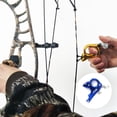 thumbnail image 3 of Equipo de tiro con arco robusto thumb compuesto accesorios de arco de la muñeca correa dispensador abrazadera cabezal alta sensibilidad caza liberación ayuda azul Advancent OD011037-03, 3 of 7
