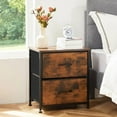 thumbnail image 2 of Canddidliike Night Stand for Bedroom, End Table with Open Shelf, Drawer Dresser, Nightstand Side, Rustic Brown, 2 of 7