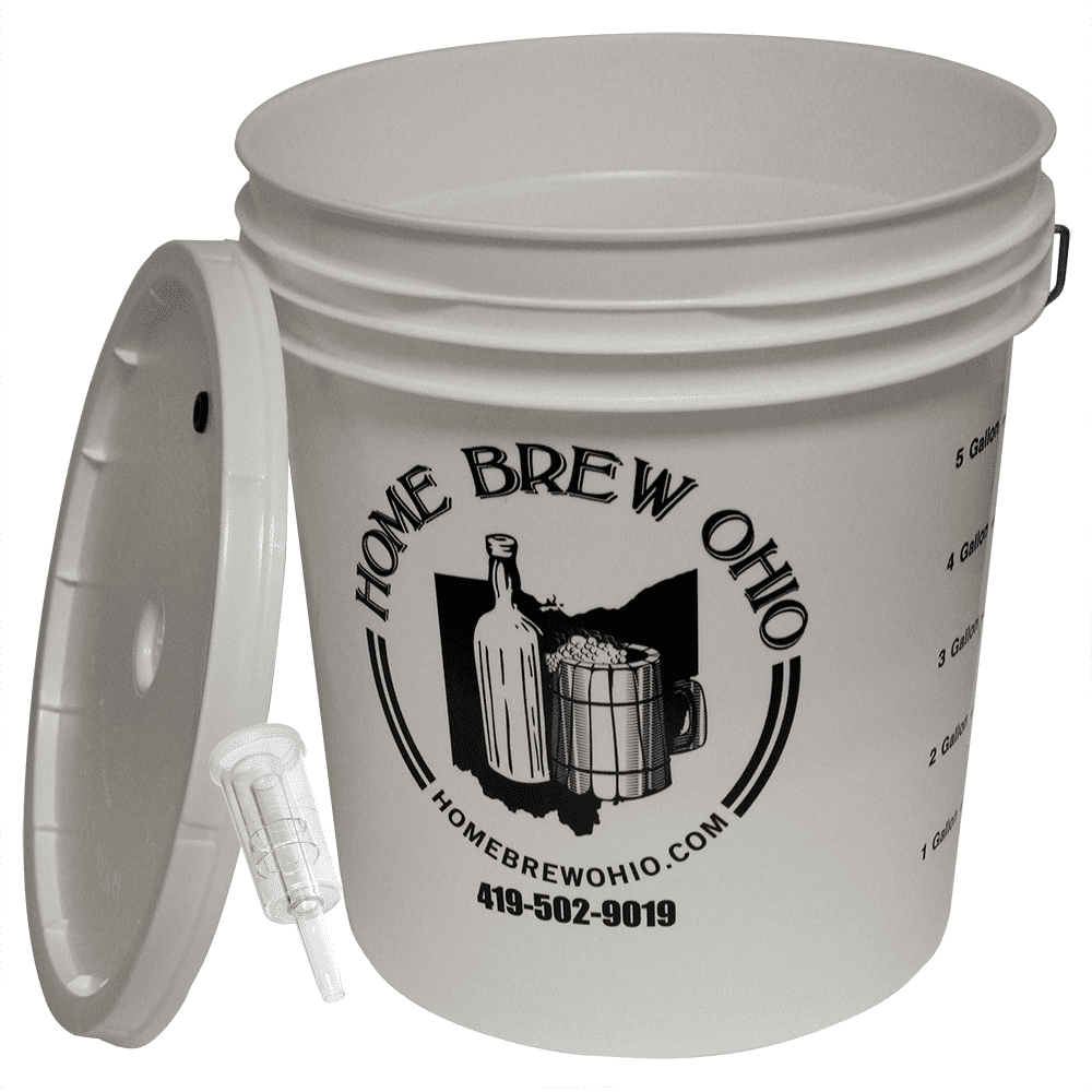 Home Brew Ohio 7.9 Gallon Fermenting Bucket with Grommeted Lid and