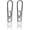 Polished, variant on VAT1-L Large Titanium Zipper Pull Replacement, Heavy Duty Zipper Pull Tab Repair Kit for Large Luggage Suitcase Backpack Duffel Bag and More, Titanium Carabiner Keychain Micro (2 Polished)