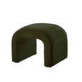 thumbnail image 3 of Modern U-Shaped Teddy Ottoman Set of 3 with Soft Beige Canvas 44 " and 18 " Stools Perfect for Living Room Footrest or Entryway, 3 of 6