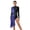 Blue, variant on Womens Lyrical Dance Jumpsuit Contemporary Dancewear Rhinestone Metallic Shiny Drape Leotard Green S