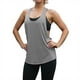 thumbnail image 1 of Chaleco deportivo sin mangas con cuello bajo en forma de T para mujer: top deportivo holgado de secado rápido y absorción del sudor, 1 of 5