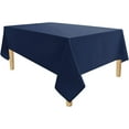 thumbnail image 2 of 100% Cotton Table Cloth Beautiful & Decorative Great for Buffet Table, | Round Tablecloth ( 70-Inch Round, Navy Blue)., 2 of 4