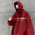 thumbnail image 2 of Spring New Hooded Sweatshirt Dark Coffee Color Fleece-Lined Xl, 2 of 6