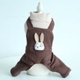 thumbnail image 5 of DOPI Pet Clothes Eye-catching Rabbit Pattern Fabric 4-Legged Couple Pet Dog Jumpsuit for Autumn, 5 of 8