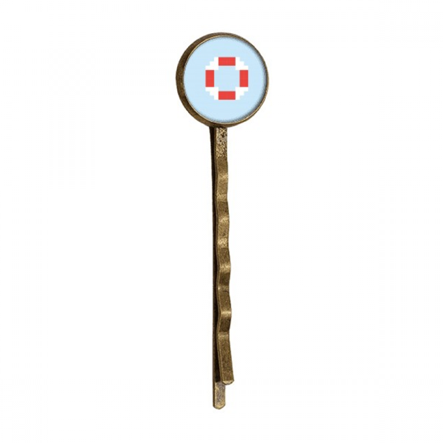 El verano de navegar la vida boya pixel EsES Broche de metal retro
