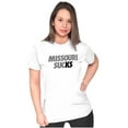 thumbnail image 4 of Kansas Rivalry Funny Missouri Sucks Womens Slim Fit Graphic Tee Brisco Brands S, 4 of 5