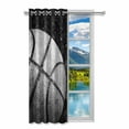 thumbnail image 2 of MKHERT Old Basketball Blackout Window Curtain Drapes Bedroom Living Room Kitchen Curtains 52x84 inch, 2 of 2