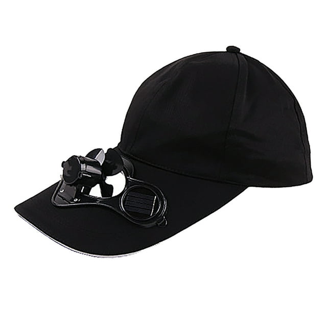 Sombrero con ventilador solar para hombre y mujer | Visera ajustable con miniventilador incorporado | Protección solar de verano para adultos y niños