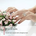thumbnail image 3 of Skpblutn Rings for Women Colour Stainless Steel Geometry Jewelry Size 5-12 Ring Gifts Valentine's Day Gift for Girlfriend Boyfriend Wife Husband, 3 of 6