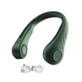thumbnail image 1 of Ventilador para colgar en el cuello Ventilador de enfriamiento ajustable recargable por USB Enfriador de aire portátil sin cuchillas, Verde kenally HA005717-01B, 1 of 6