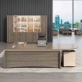 thumbnail image 4 of Luxury Storage Office Desks Working Floor Wooden Laptop Office Desks Meeting Console Scrivania Ufficio Lavoro Room Furnitures My Lux Decor Round, 4 of 22