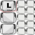 thumbnail image 1 of Simple Transparent Cosmetic Bag PVC Waterproof Clear Makeup Storage Case Travel Make Up Organizer Pouch Bath Toiletry Wash Bag DMH, 1 of 6