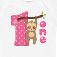 thumbnail image 4 of Inktastic Pink Sloth 1st Birthday Girls Baby Bodysuit, 4 of 5