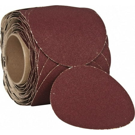 

3M 6 Diam 80 Grit Ceramic Adhesive PSA Disc Medium Grade Red F Weighted Backing Flexible Use with Random Orbital Sanders