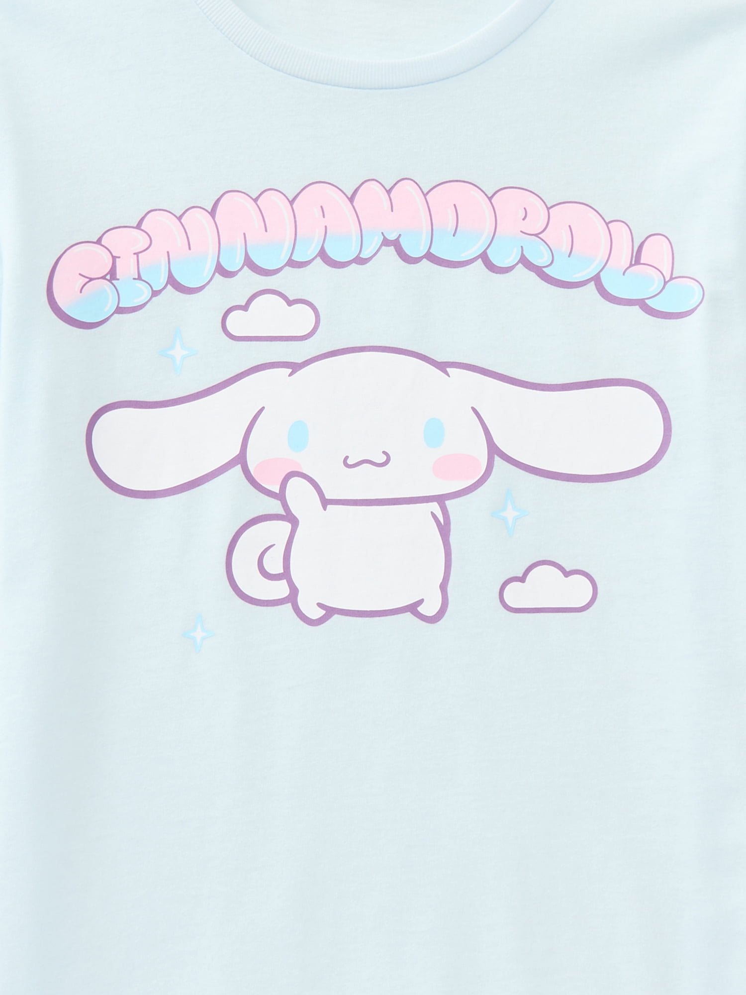 Sanrio Cinnamoroll Flight Girls Short Sleeve Graphic T-Shirt, Sizes 4-16