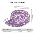 thumbnail image 6 of Balery Baseball Cap Flat Bill Hats for Men Adjustable Size for Running Workouts and Outdoor Activities All Seasons Dad Hat(Daisies Flowers ), 6 of 9