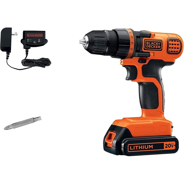 Black & decker LDX120 - Taladro inalámbrico/destornillador 20 V Black & Decker .