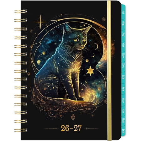 Planner 2026-2027 - Academic Planner 2026-2027, 26-27 Planners Weekly and Monthly with Tabs, Jul. 2026 - Jun. 2027, Calendar Monthly Planners, 8.4" x 6.3", Back Pocket + Thick Paper + Twin-Wire Bindi