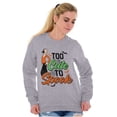 thumbnail image 5 of Popeye Olive Oyl Too Cute Halloween Women Crewneck Sweatshirt Brisco Brands S, 5 of 6