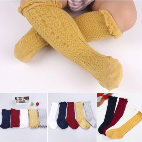 baby knee high ruffle socks