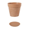 thumbnail image 2 of Yakvarog 7.7" Round Plastic Flower Pots with Tray, Vintage Embossed Vine Planter, Lightweight Durable Ceramic-Look Pot for Indoor Outdoor Plants, Succulents, Herbs, Home Garden Decor, 2 of 6