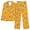 Orange-2, variant on ZToonmas Women Halloween Pumpkin Leaf Print 2 Piece Pajama Set Lapel Long Sleeve Top and Elastic Waist Long Pants Soft Casual Ladies Sleepwear Loungewear