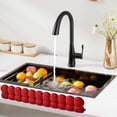 thumbnail image 4 of Siruishop Kitchen Sink Guard Protector Anti Slip Accessories Strong Suction Cup Silicone Water Guard for Cooking Bathroom Red, 4 of 6